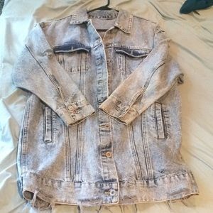 Medium long jean jacket
